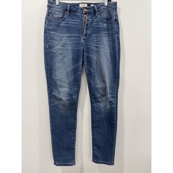 Miss Me High Rise Ankle Skinny Jeans / Faded Blue Wash / Women’s 27 - Picture 1 of 7